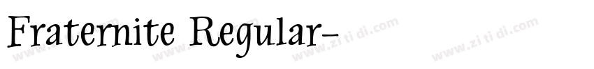Fraternite Regular字体转换